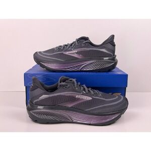 Brooks Ghost 18 Running Shoes Women's Size 8 Ebony/Folkstone/Metallic 120482